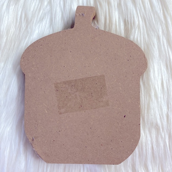 Tan Acorn Shaped Fall Tabletop Decor - Picture 2 of 2